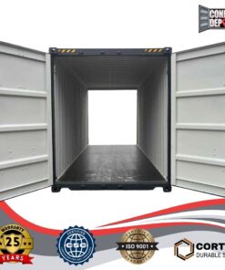 a 20ft high cube double door shipping container