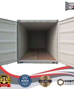 interior of a new 20ft shipping container