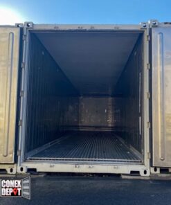 used reefer shipping container with doors open