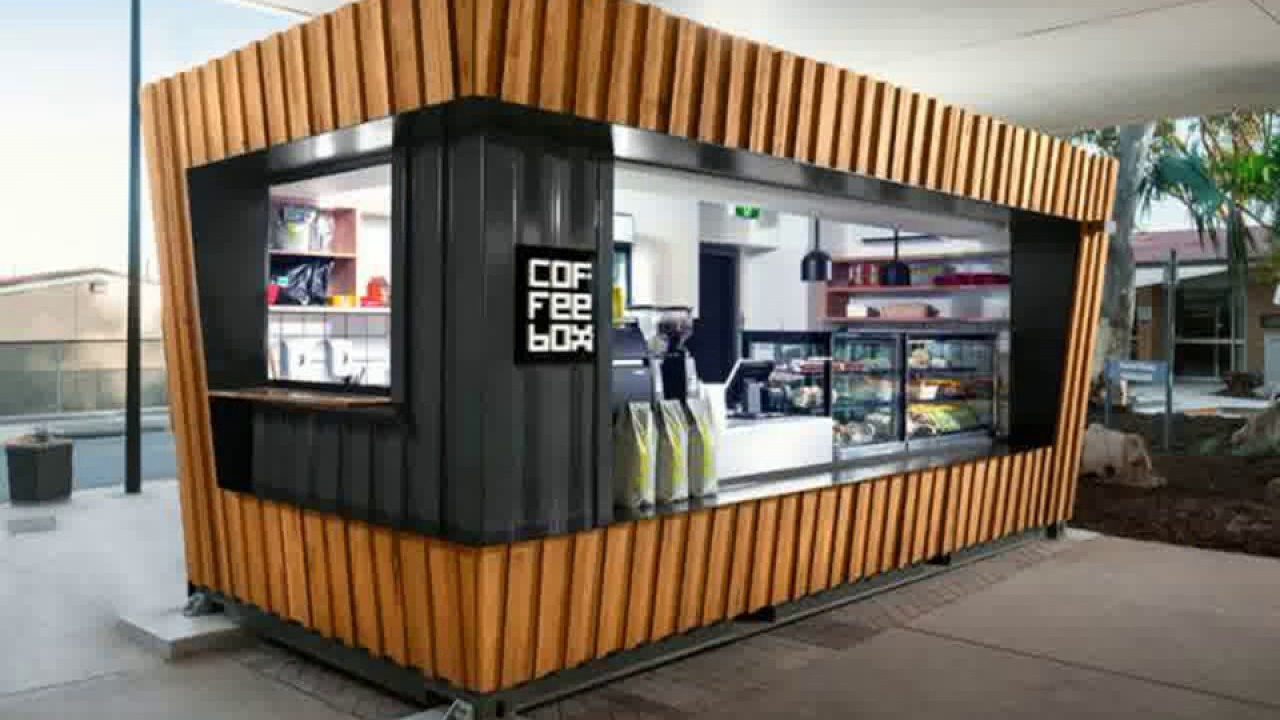 Shipping container coffee shop