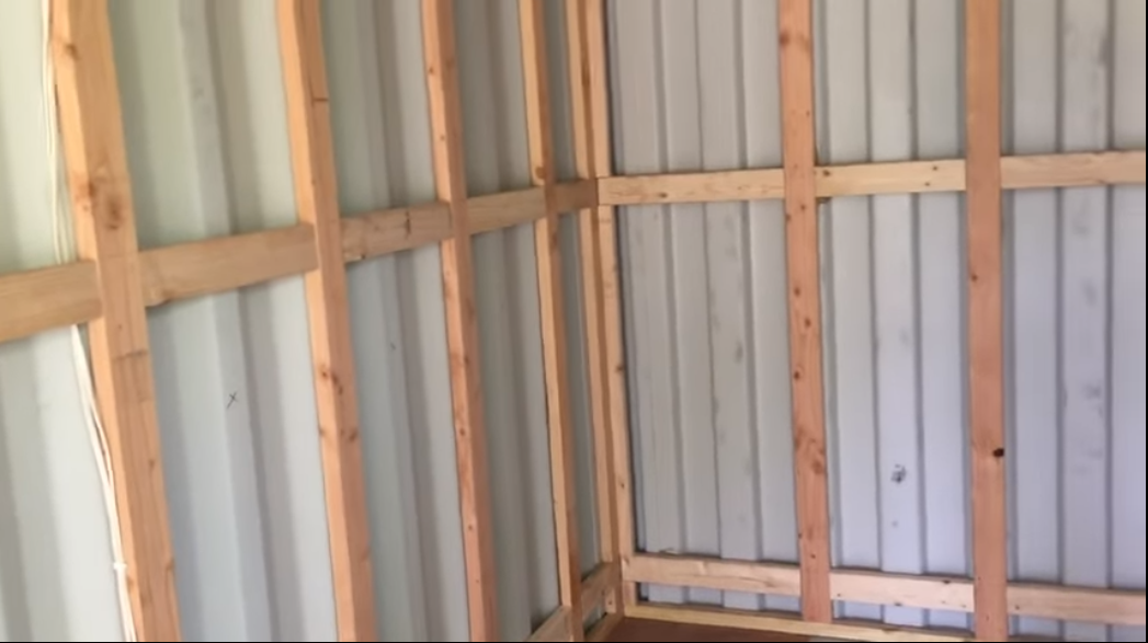 wooden frame for insulation