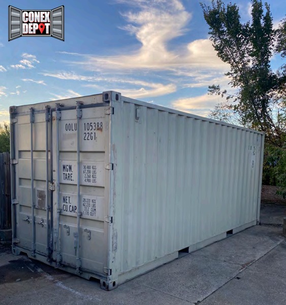 Conex depot shipping container