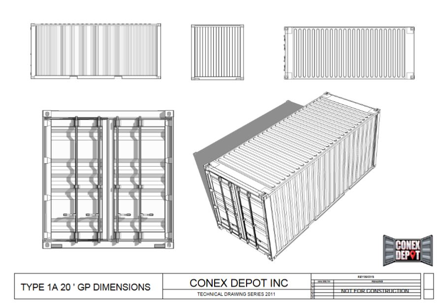 20 foot shipping container