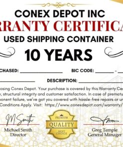 warranty certificate used