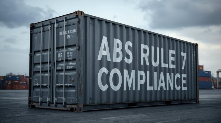 ABS Rule 7 compliance and shipping containers
