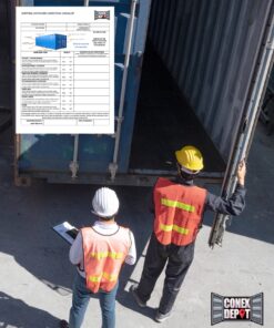 Inspection of a shipping container for a CSC survey