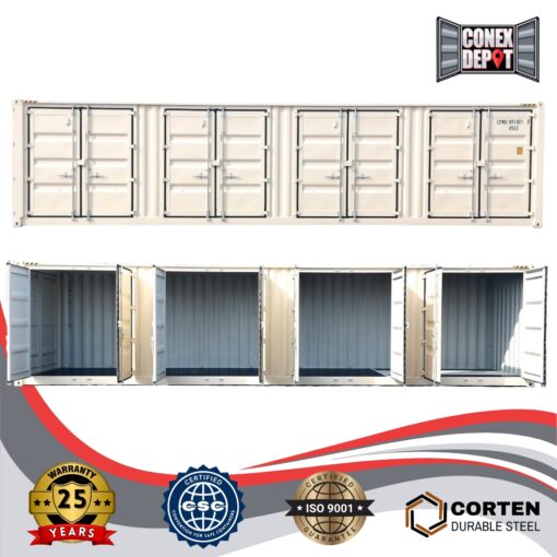 40FT High Cube Four-Door Side Opening New Shipping Container
