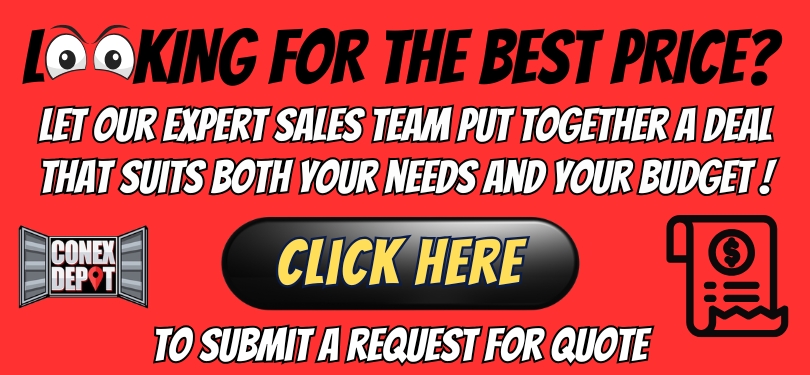 Best price offer on a shipping container